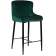 Набор 2 шт Стул барный DOBRIN CHRISTIAN'75, черные ножки, зеленый велюр (V108-64)