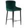 Набор 2 шт Стул барный DOBRIN CHRISTIAN'75, черные ножки, зеленый велюр (V108-64)