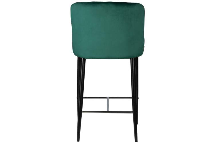 Набор 2 шт Стул барный DOBRIN CHRISTIAN'75, черные ножки, зеленый велюр (V108-64)-5