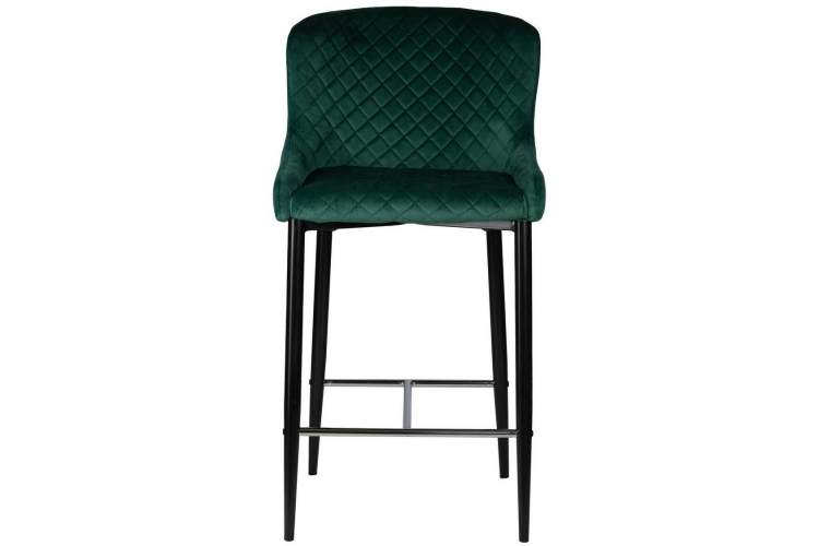 Стул барный DOBRIN CHRISTIAN'75, черные ножки, зеленый велюр (V108-64)-5
