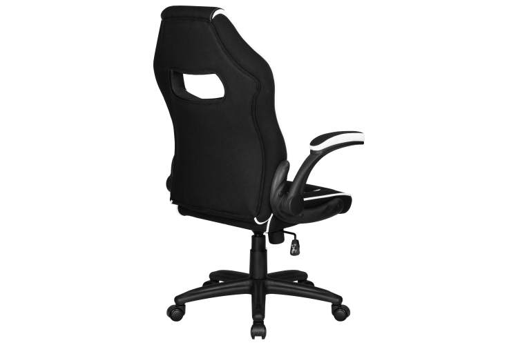 Кресло игровое DOBRIN RICK, черно-белая ткань-3