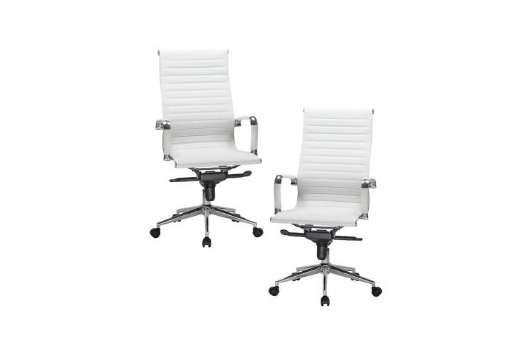 Набор 2 шт Офисное кресло для руководителей DOBRIN CLARK, белый