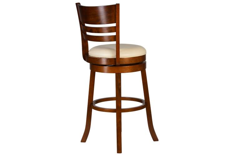 Набор 2 шт Вращающийся полубарный стул DOBRIN WILLIAM COUNTER, шоколад, кремовый-3
