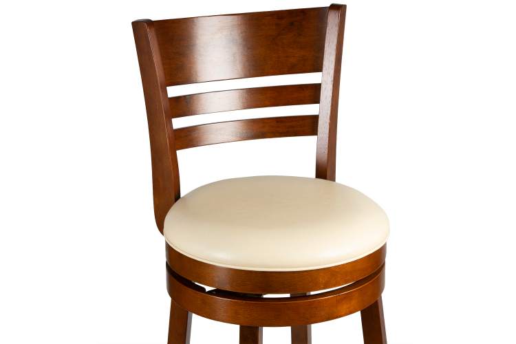 Набор 2 шт Вращающийся полубарный стул DOBRIN WILLIAM COUNTER, шоколад, кремовый-7