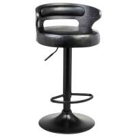 Стул барный FRED BLACK, чёрное дерево, чёрный