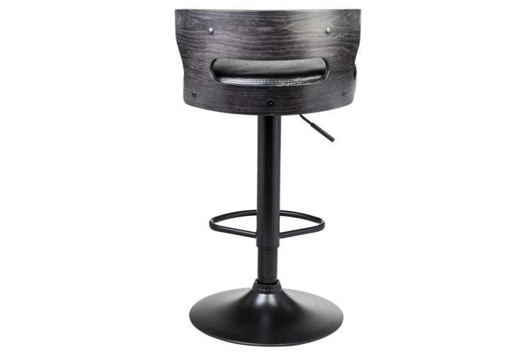 Стул барный DOBRIN FRED BLACK, чёрное дерево, чёрный-2