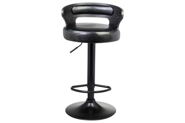 Стул барный DOBRIN FRED BLACK, чёрное дерево, чёрный-3