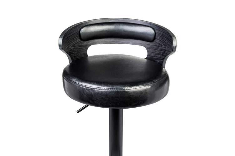 Стул барный DOBRIN FRED BLACK, чёрное дерево, чёрный-4