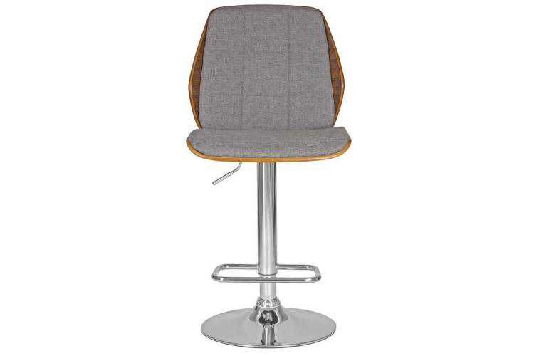 Стул барный DOBRIN PETER, серая ткань AAA 001-5