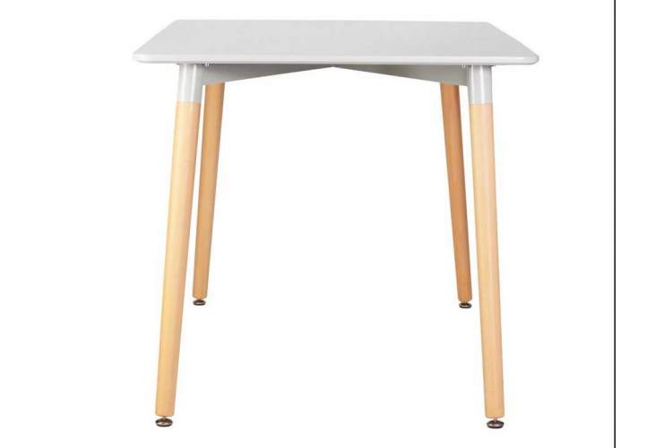 Стол обеденный DOBRIN SERRA WIDE, ножки светлый бук, столешница светло-серая-3