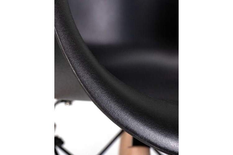 Стул барный DOBRIN DAW BAR, ножки светлый бук, цвет черный-9