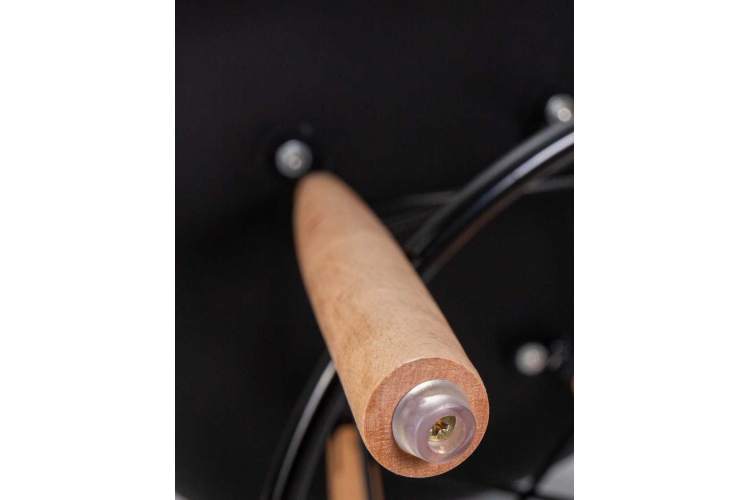 Стул барный DOBRIN DAW BAR, ножки светлый бук, цвет черный-10