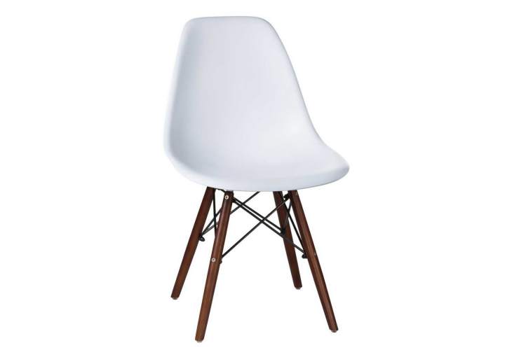 Стул обеденный LMZL-PP623, ножки тёмный бук, цвет сиденья белый