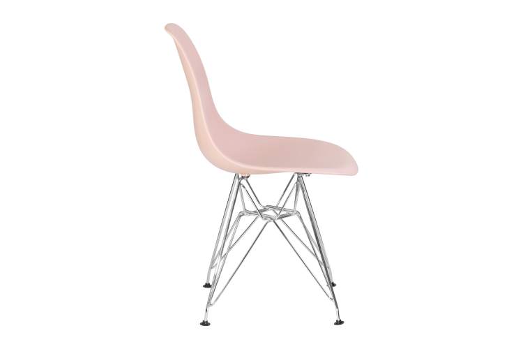 Набор 4 шт Стул обеденный DOBRIN DSR, ножки хром, цвет светло-розовый (PK-02)-3
