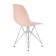 Набор 4 шт Стул обеденный DOBRIN DSR, ножки хром, цвет светло-розовый (PK-02)