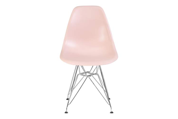 Набор 4 шт Стул обеденный DOBRIN DSR, ножки хром, цвет светло-розовый (PK-02)-6