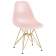Набор 4 шт Стул обеденный DOBRIN DSR, ножки золотые, цвет светло-розовый (PK-02)