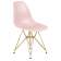 Набор 4 шт Стул обеденный DOBRIN DSR, ножки золотые, цвет светло-розовый (PK-02)