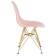Набор 4 шт Стул обеденный DOBRIN DSR, ножки золотые, цвет светло-розовый (PK-02)
