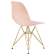 Набор 4 шт Стул обеденный DOBRIN DSR, ножки золотые, цвет светло-розовый (PK-02)