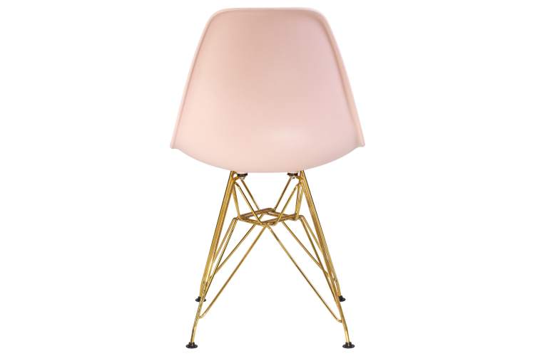 Набор 4 шт Стул обеденный DOBRIN DSR, ножки золотые, цвет светло-розовый (PK-02)-5
