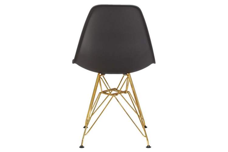 Стул обеденный DOBRIN DSR, ножки золотые, цвет тёмно-серый (GR-04)-4