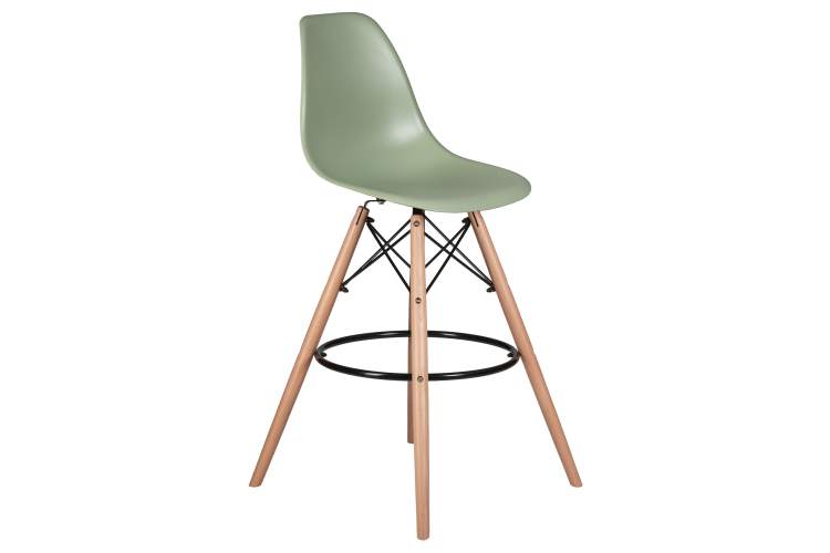 Набор 2 шт Стул барный DOBRIN DSW BAR, ножки светлый бук, цвет мятный (NX-G-09)-2