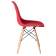 Набор 4 шт Стул обеденный DOBRIN DSW, ножки светлый бук, цвет красный (R-02)