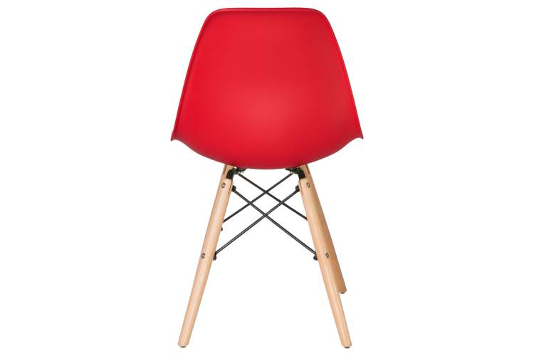 Набор 4 шт Стул обеденный DOBRIN DSW, ножки светлый бук, цвет красный (R-02)-6