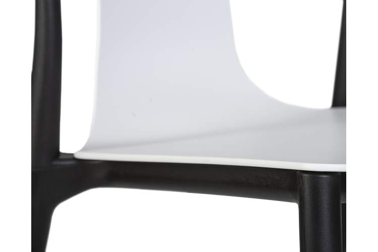 Набор 4 шт Стул обеденный DOBRIN ADAM, черный/белый-8