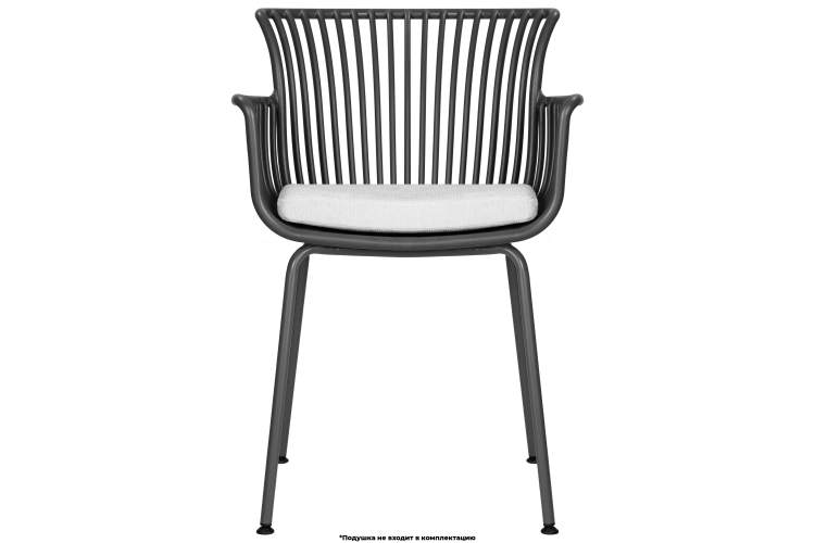 Набор 4 шт Стул обеденный DOBRIN ROSS, темно-серый (GR-04) без подушки-8