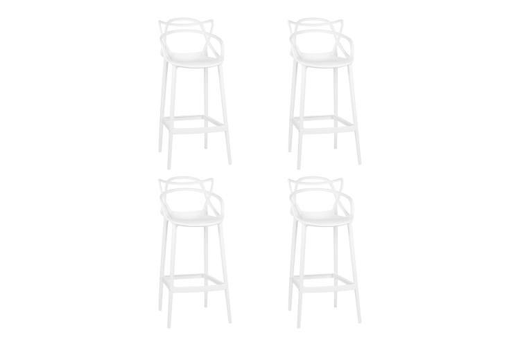 Набор 4 шт Стул барный DOBRIN MASTERS BAR, белый (W-02)
