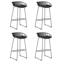 Набор 4 шт Стул барный DOBRIN FRANK, темно-серый