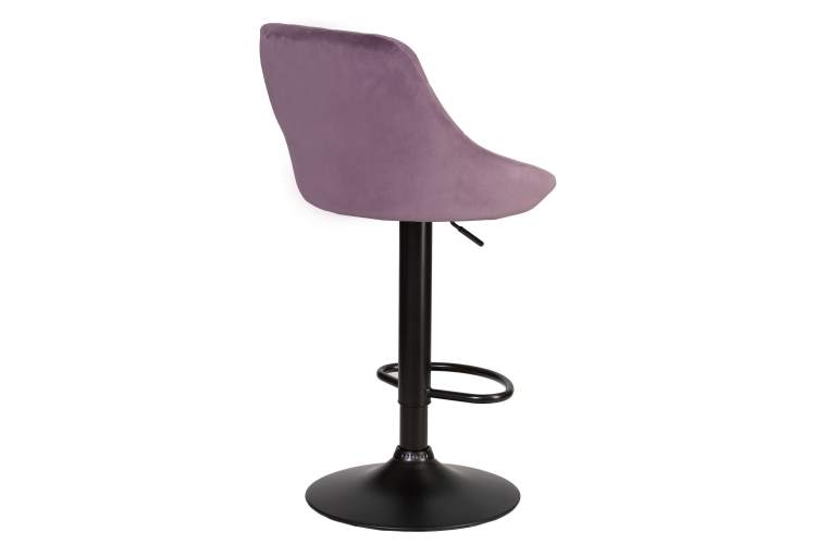 Набор 2 шт Стул барный DOBRIN LOGAN BLACK, пудрово-сиреневый велюр (MJ9-52)-4