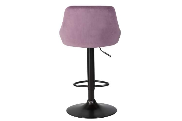 Набор 2 шт Стул барный DOBRIN LOGAN BLACK, пудрово-сиреневый велюр (MJ9-52)-5