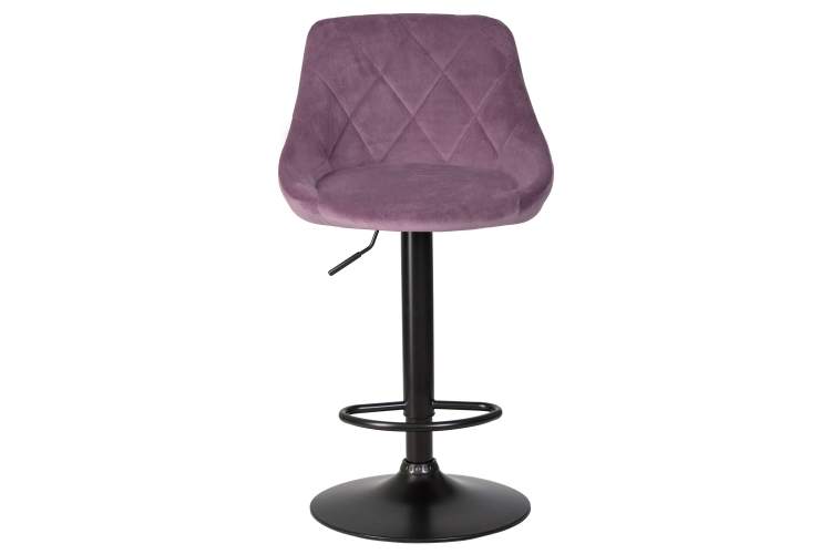 Набор 2 шт Стул барный DOBRIN LOGAN BLACK, пудрово-сиреневый велюр (MJ9-52)-6
