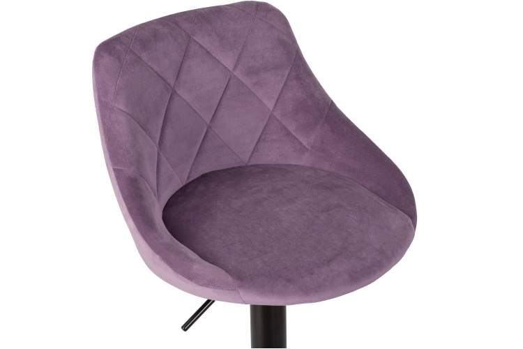 Набор 2 шт Стул барный DOBRIN LOGAN BLACK, пудрово-сиреневый велюр (MJ9-52)-7
