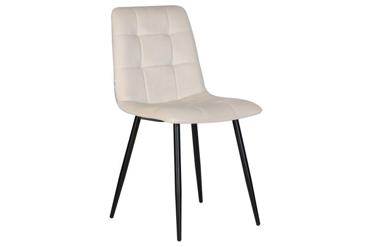 Набор 4 шт Стул обеденный DOBRIN CHILLY, Кремовый Holland 05, основание черное-1