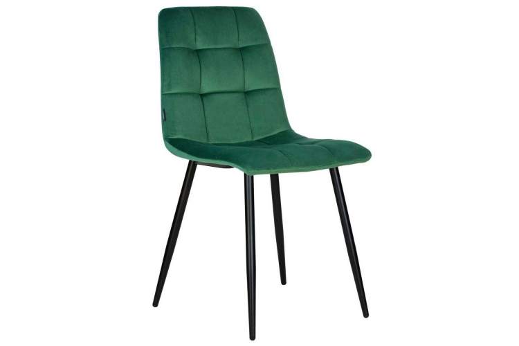 Стул обеденный DOBRIN CHILLY, Темно-зеленый Holland 30, основание черное