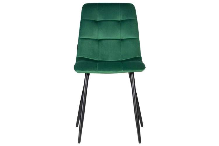 Стул обеденный DOBRIN CHILLY, Темно-зеленый Holland 30, основание черное-5