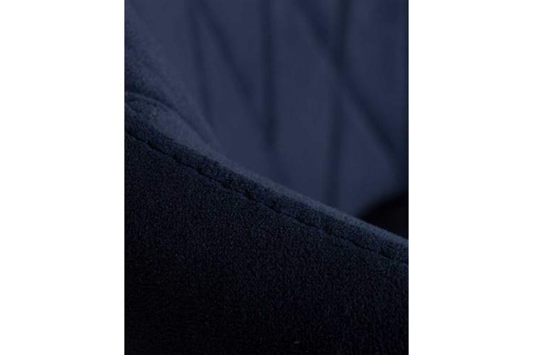 Стул обеденный DOBRIN ROBY, ЭМАЛЬ ЧЕРНЫЙ МУАР велюр Catania Dark Blue-9