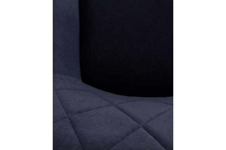 Стул обеденный DOBRIN ROBY, ЭМАЛЬ ЧЕРНЫЙ МУАР велюр Catania Dark Blue-10