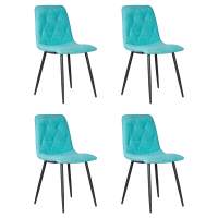 Набор 4 шт Стул обеденный DOBRIN CHILLY ROMBO, Тиффани Simple 51, основание черное