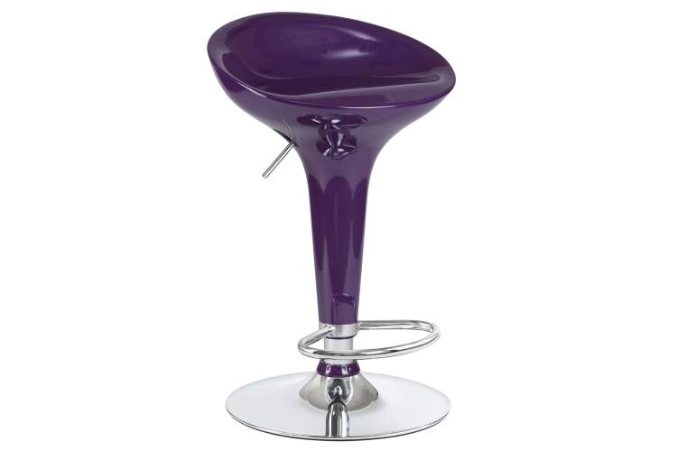 Набор 2 шт Стул барный DOBRIN BOMBA, фиолетовый металлик-1