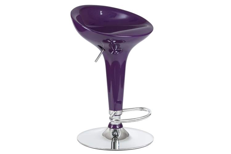 Набор 2 шт Стул барный DOBRIN BOMBA, фиолетовый металлик-2