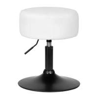 Пуф DOBRIN DANNY BLACK, белый букле (13)