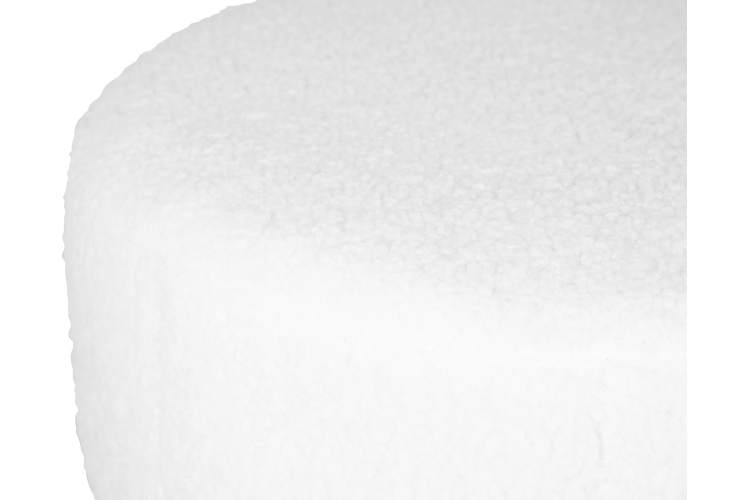 Пуф DOBRIN DANNY BLACK, белый букле (13)-1