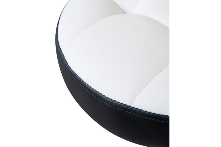 Набор 2 шт Табурет барный DOBRIN BRUNO, бело-чёрный-3