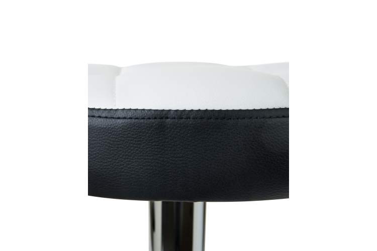 Набор 2 шт Табурет барный DOBRIN BRUNO, бело-чёрный-4