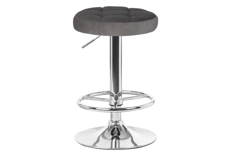 Набор 2 шт Табурет барный DOBRIN BRUNO, серый велюр (MJ9-75)-1